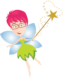 original vector image: thePixelPixie wields her magic wand made by Laura Sage