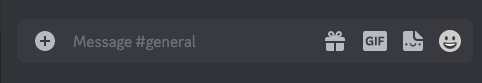 Bottom bar of discord server app.