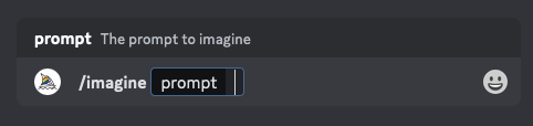 Midjourney Prompt box - /imagine prompt